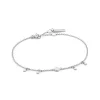 Ania Haie Geometry Class bedelarmband - Geometry Drop Discs Silver B005-03H