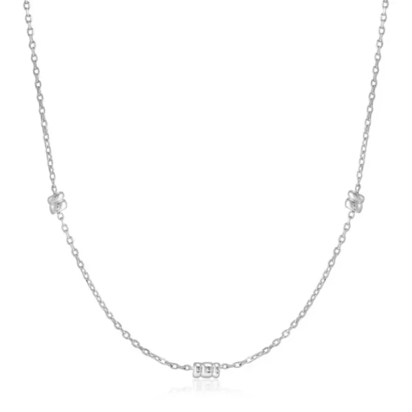 Ania Haie Smooth Operator ketting - Smooth Twist Chain Silver N038-02H