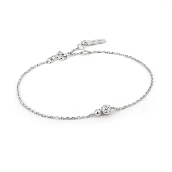 Ania Haie Spaced Out armband - Silver Sparkle Chain Silver B045-01H-CZ