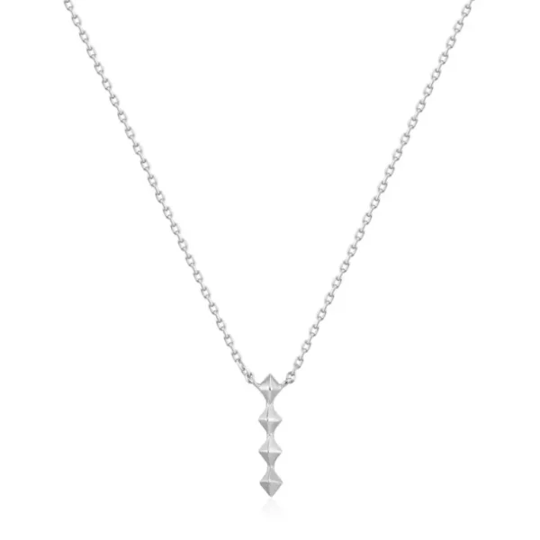 Ania Haie Spike it Up ketting met hanger - Silver Spike Drop Silver N025-01H