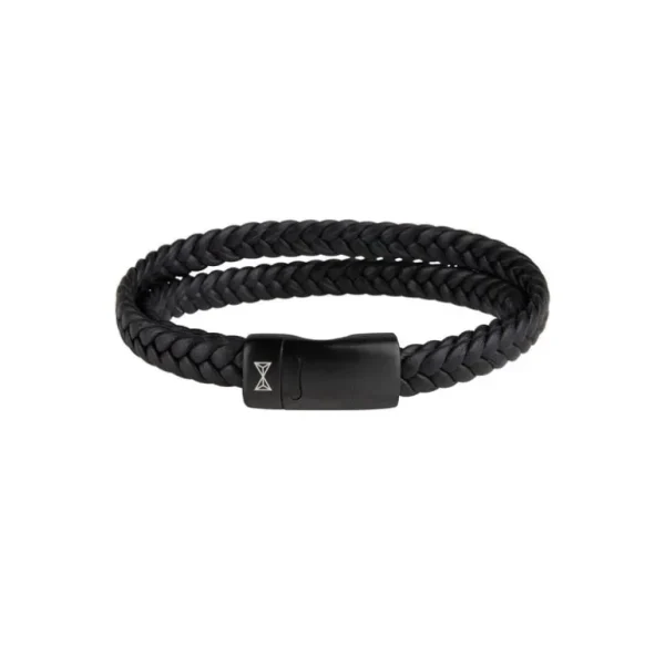 AZE Jewels Double Flat String Black-on-Black armband AZ-BL008-C