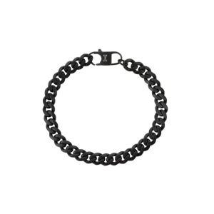 AZE Jewels Gourmette Eight - Noir armband AZ-BM007-B