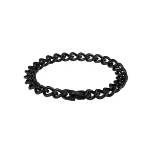 AZE Jewels Gourmette Satin - Noir armband AZ-BM002-B