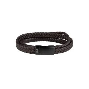 AZE Jewels Iron Three String Brown-on-Black armband AZ-BL002-C