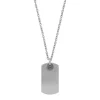 AZE Jewels Necklace Dogtag Plate - Inox collier AZ-NL008-A-080