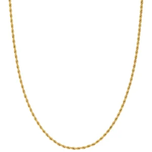 AZE Jewels Necklace Rope 3mm Dore ketting AZ-NL014-C-060