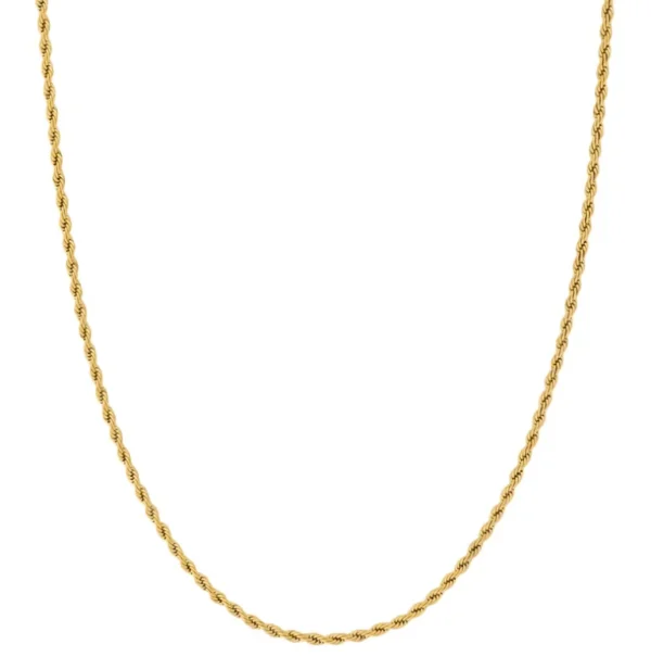 AZE Jewels Necklace Rope 3mm Dore ketting AZ-NL014-C-060