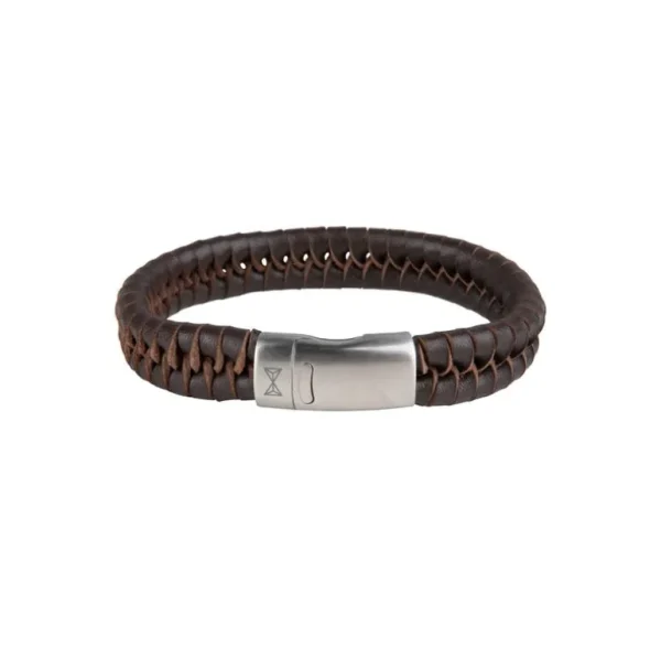 AZE Jewels Twisted Wave Brown armband AZ-BL009-B