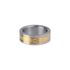 AZE Jewels Two-Tone - Inox/Gold ring AZ-RG004-B