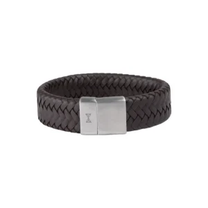 AZE Jewels Vast Iron Jack Brown armband AZ-BL012-B