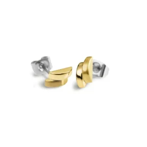 Boccia Goldplated titanium oorknoppen 0552-05