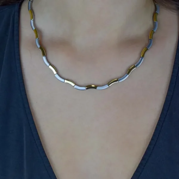 Boccia Goldplated titanium collier 0844-02