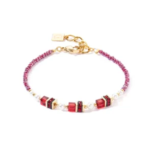 Coeur de Lion Armband - Goldcolour-Red 4567/30-0300