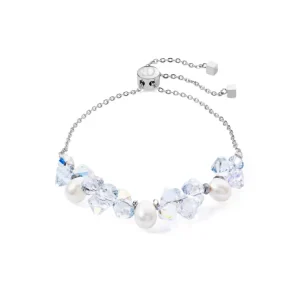 Coeur de Lion Armband - White-Silvercolour 1124/30-1417