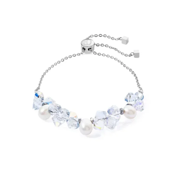 Coeur de Lion Armband - White-Silvercolour 1124/30-1417