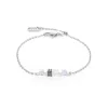 Coeur de Lion Armband - White-Silvercolour 5076/30-1417