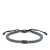 Fossil Stalen armband - Beaded (Hematiet Grijs) JF04416793