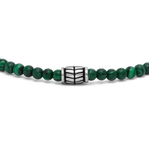 Fossil Stalen armband - Beaded (Malachiet Groen) JF04415040