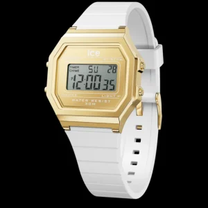 Ice-Watch ICE digit retro dameshorloge - White goldcolour (S) IW022049