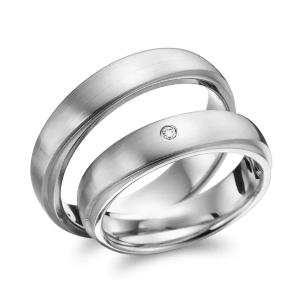 Italo Design Gouden Due-Uno trouwringen — FD66