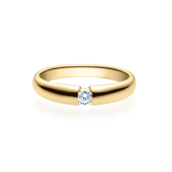 Italo Design Gouden verlovingsring met diamant — Renata