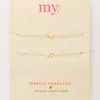 My Jewellery Armbanden set Best Friends met goudkleurige hartjes - Goud MJ10342-1200