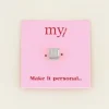 My Jewellery Cubes bedel initiaal (H) - Zilver MJ031851500H