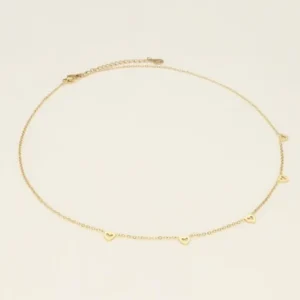 My Jewellery Ketting met open hartjes - Goud MJ09230-1200