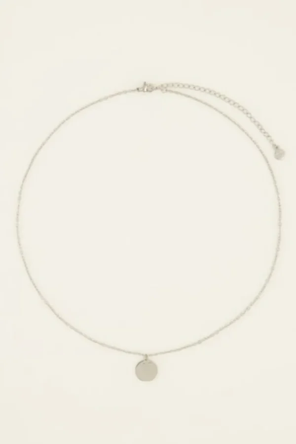 My Jewellery Ketting met munt en ster - Zilver MJ08429-1500