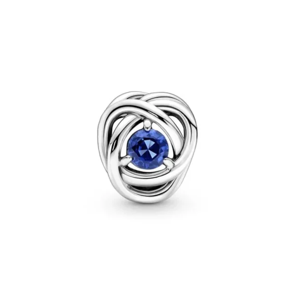 Pandora September Geboortesteen Blauwe Oneindige Cirkel Bedel 790065C07