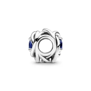 Pandora September Geboortesteen Blauwe Oneindige Cirkel Bedel 790065C07