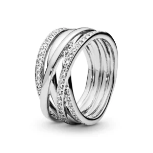 Pandora Sparkling & Polished Lines Ring 190919CZ