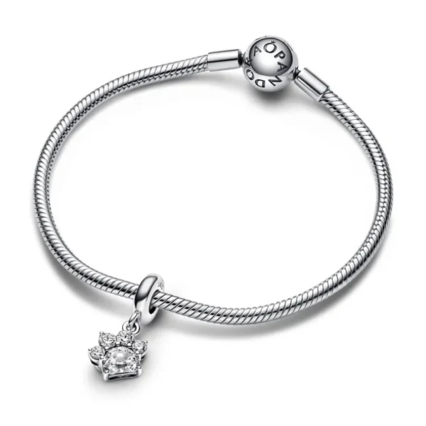 Pandora Sparkling Pet Paw Print Hangende Bedel 792247C01