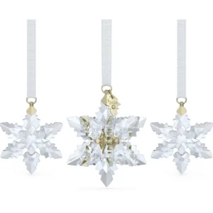 Swarovski Annual Edition kristallen ornament 3D Ornament Set 2024 Goud/Wit 5674410