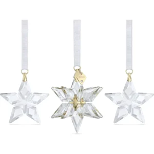 Swarovski Annual Edition kristallen ornament Ornament Set 3D 2023 Wit/Goud 5655102