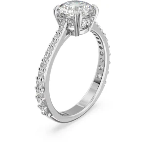 Swarovski Constella ring Cocktailring Princess Cut Zilver/Wit