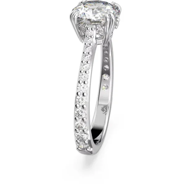 Swarovski Constella ring Cocktailring Princess Cut Zilver/Wit