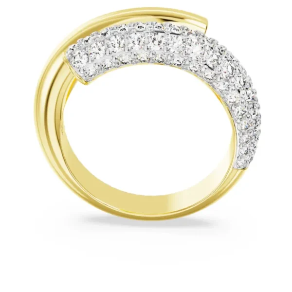 Swarovski Dextera ring Round Cut Goud/Wit