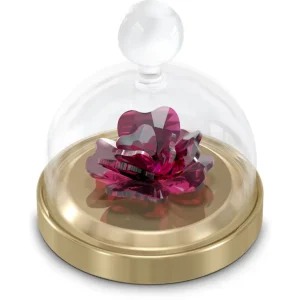 Swarovski Garden Tales kristallen beeldje Rose Bell Jar Goud/Rood (Small) 5619223