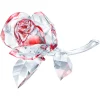 Swarovski Garden Tales kristallen beeldje Bloeiende roos Wit/Rood 5428561