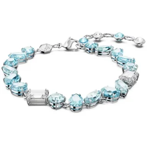 Swarovski Gema armband Verschillende slijpvormen Zilver/Blauw 5666018