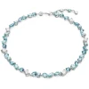 Swarovski Gema ketting Verschillende slijpvormen Blauw 5666007