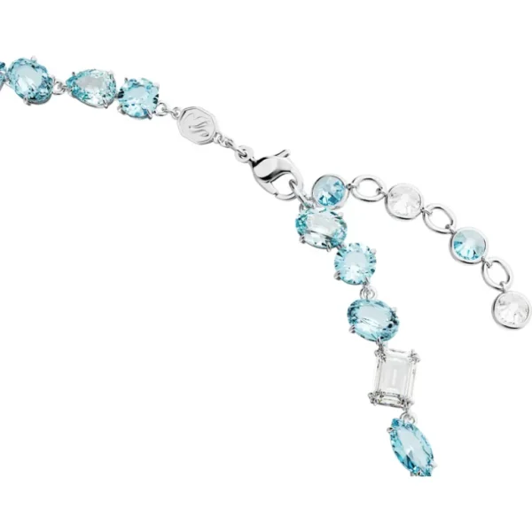 Swarovski Gema ketting Verschillende slijpvormen Blauw 5666007