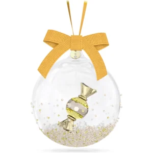 Swarovski Holiday Magic kristallen ornament Cheers Dulcis Yellow Wit/Goud 5688315