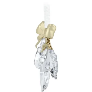 Swarovski Holiday Magic kristallen ornament Hulstbladeren Wit/Goud 5685701