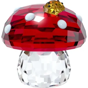 Swarovski Idyllia kristallen beeldje Paddenstoel met lieveheersbeestjes Wit/Rood 5683436