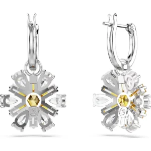 Swarovski Idyllia oorbellen Bloem Zilver/Geel 5683243