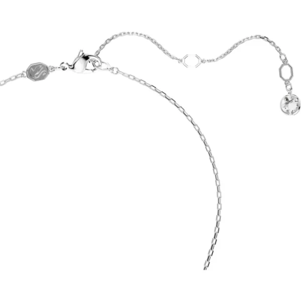 Swarovski Idyllia set Ketting en oorknoppen verschillende slijpvorm Zilver/Wit 5685437