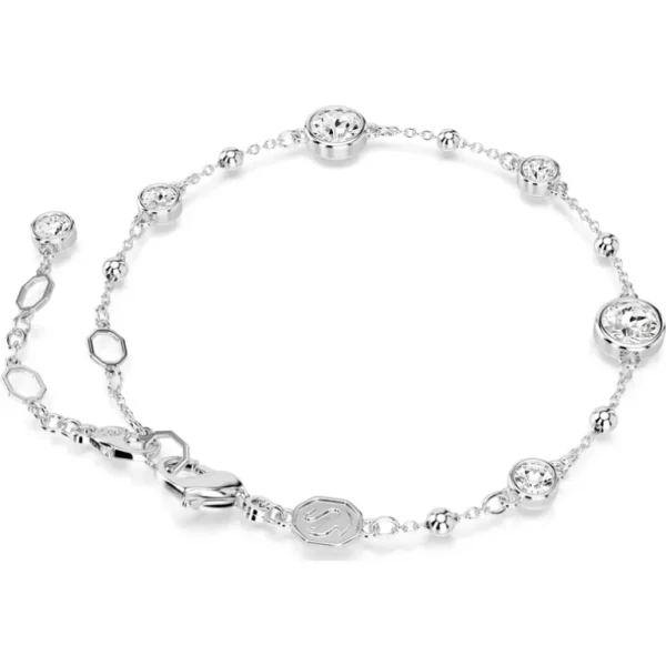 Swarovski Imber armband Ronde slijpvorm Zilver/Wit 5696079