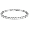 Swarovski Matrix armband Tennis ronde slijpvorm Zilver/Wit (S) 5648936